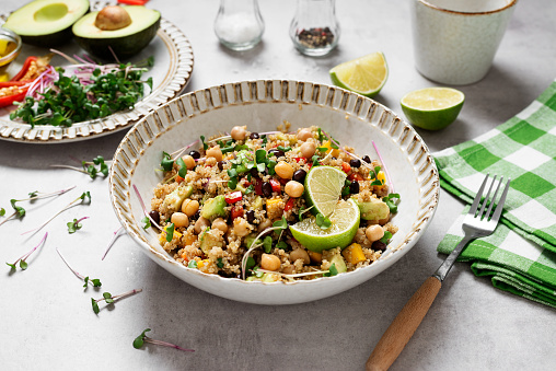 Mexican Chickpea Salad With Bacon & Roasted Chilies